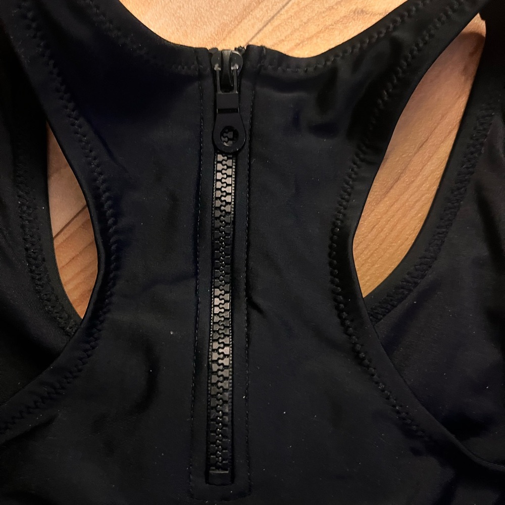 Cupshe Black and Green Tropical Swimsuit - Picture 5 of 6